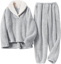 Gihuo Women's Fluffy Pajamas Set for Cozy Winter Nights