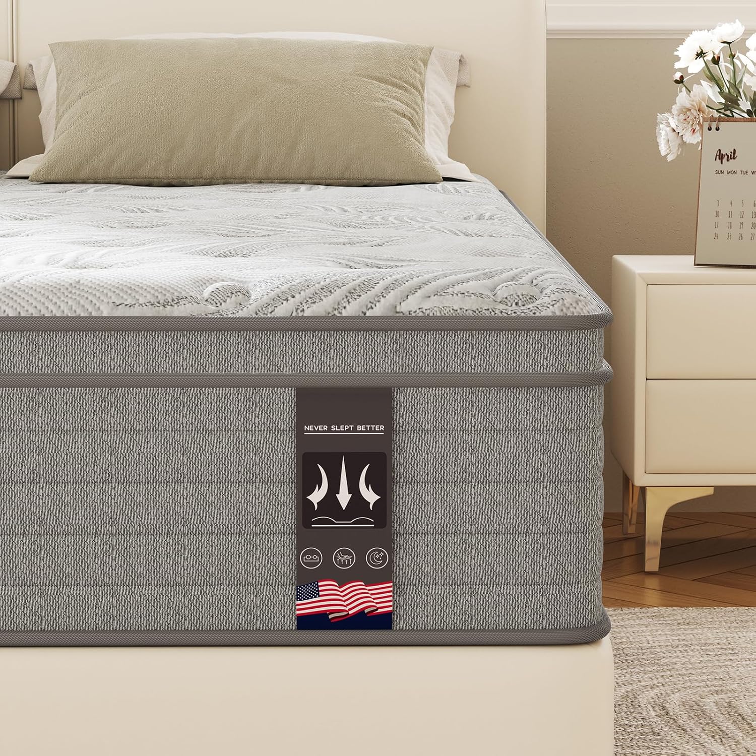 KOW 14 Inch California King Size Mattress for Ultimate Comfort