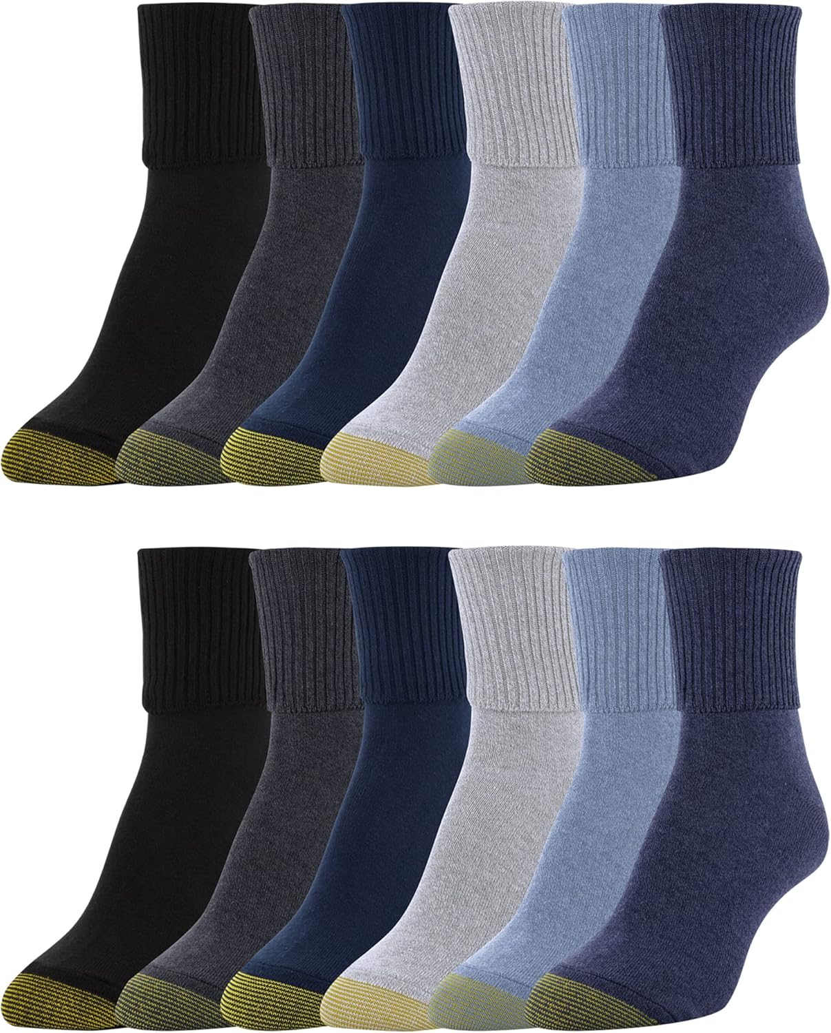 GOLDTOE Women's Classic Turn Cuff Socks for Ultimate Comfort