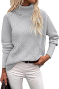 Women's Turtleneck Sweater Fall Winter 2025 - Chunky Knit Pullover
