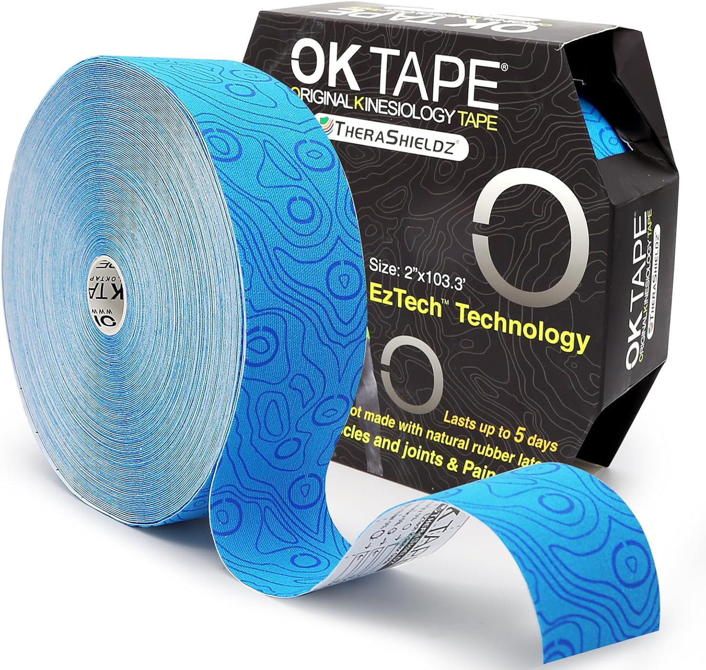 OK TAPE Kinesiology Tape Bulk 103Feet for Athletic Support