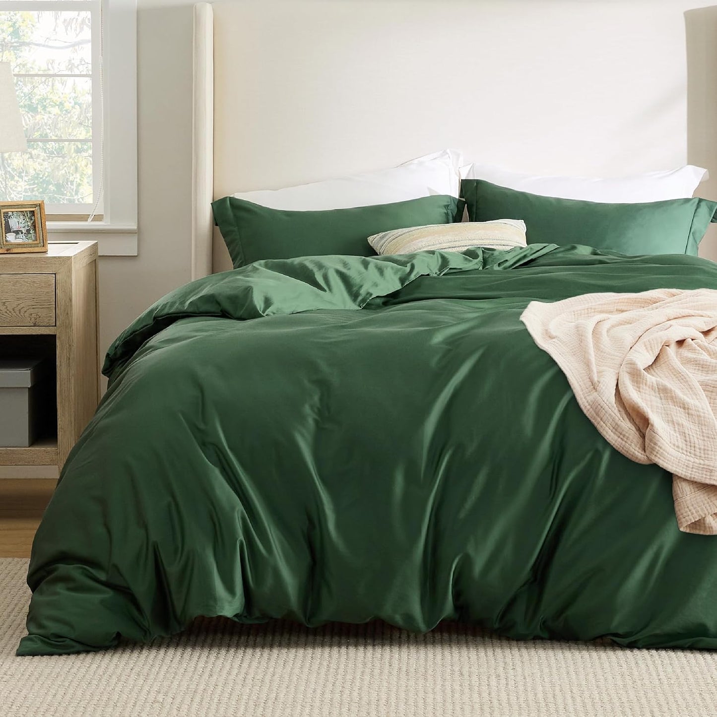 Cooling Duvet Cover Queen - Silky Eucalyptus Lyocell Set