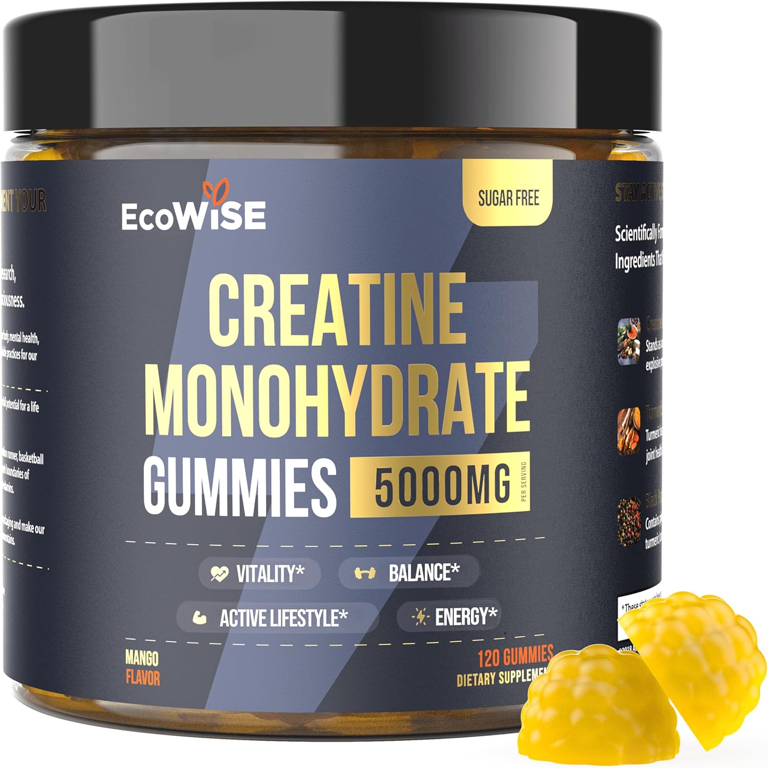 Creatine Monohydrate Gummies for Daily Routine - 5000 mg