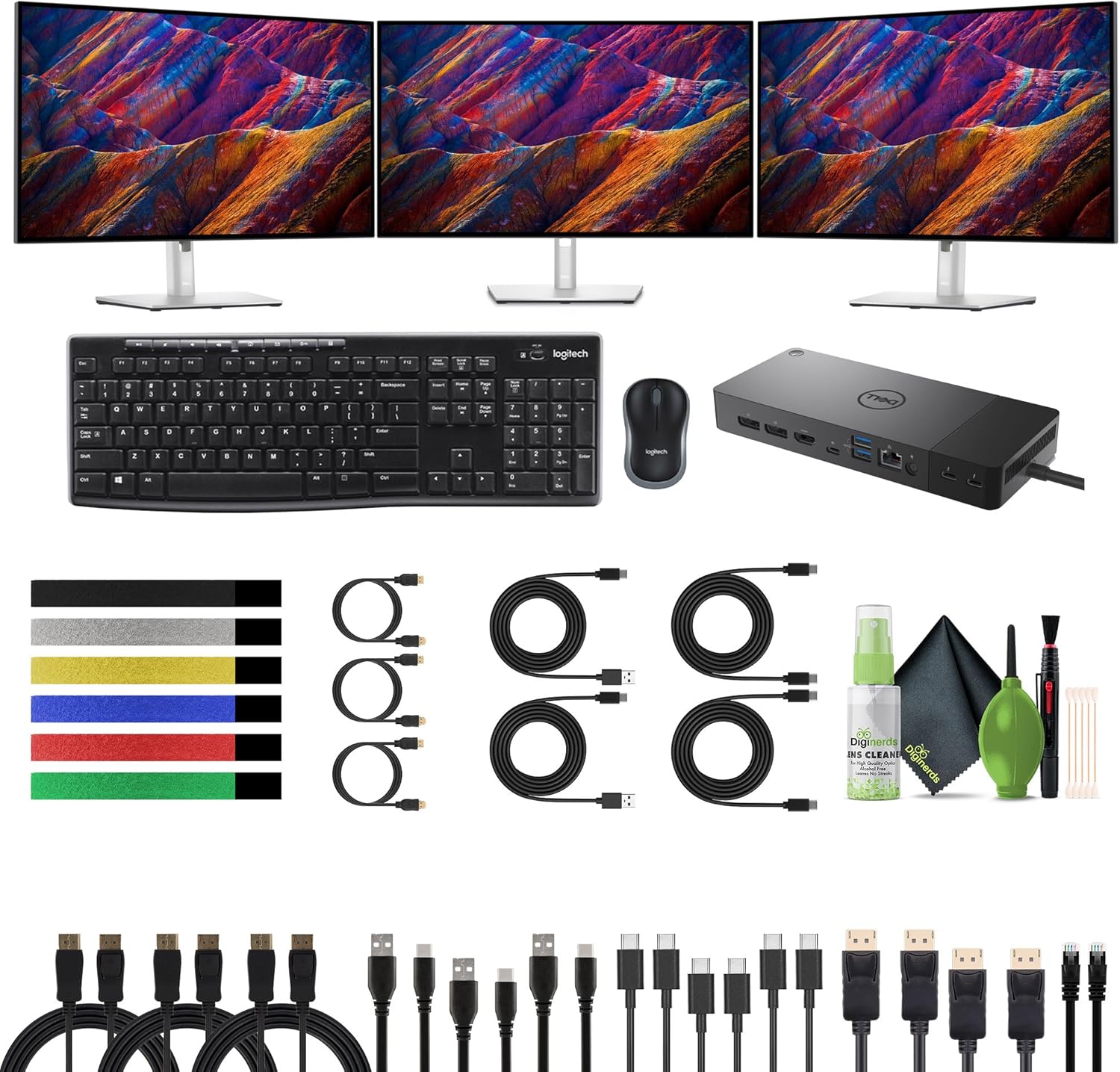 Dell U2723QE 27 4K Monitor + Docking Bundle