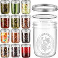 Wide Mouth Mason Jars 16oz - Perfect for Canning and Storage