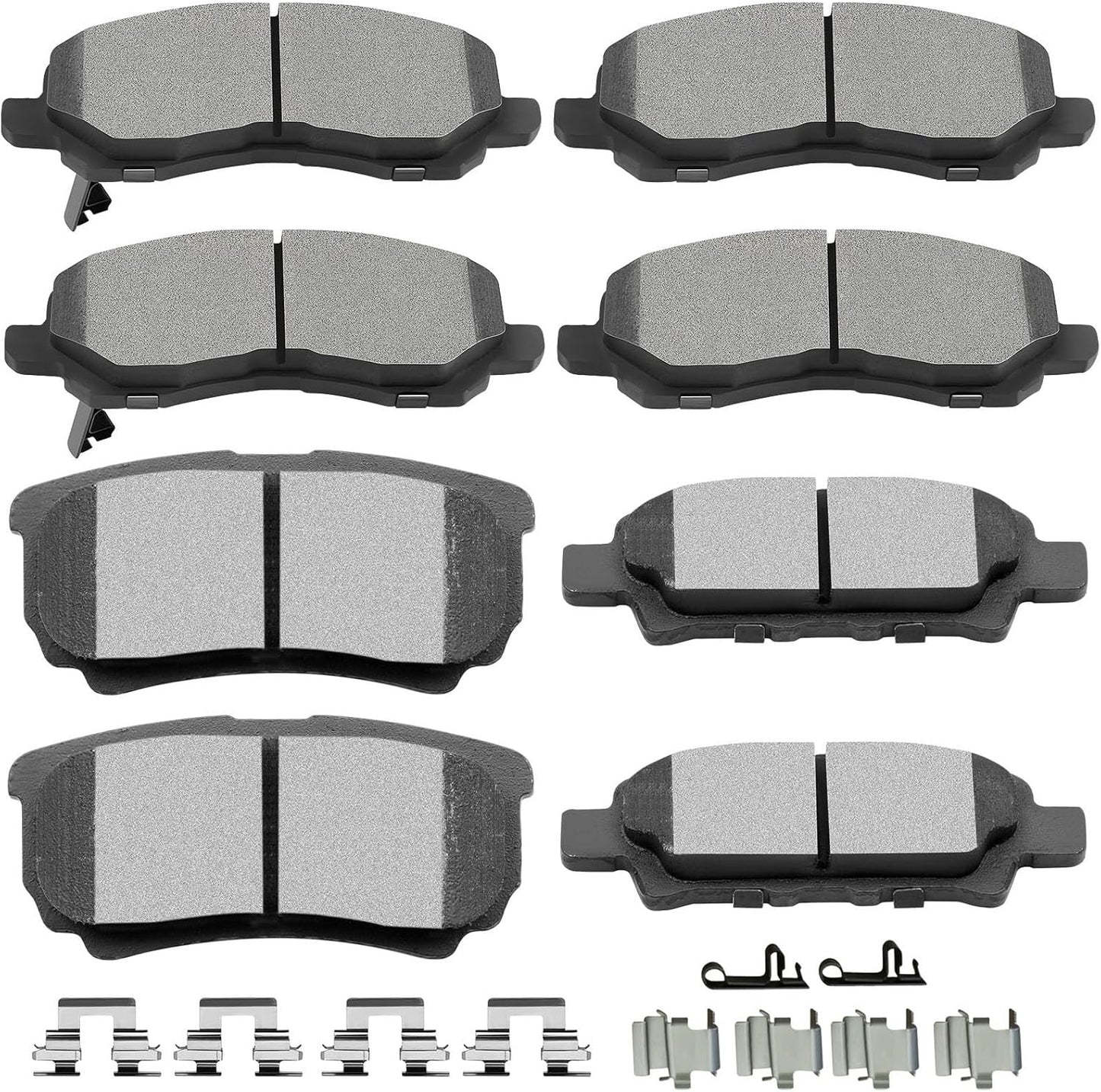SCITOO Ceramic Brake Pad Set for Dodge, Jeep, Mitsubishi Vehicles