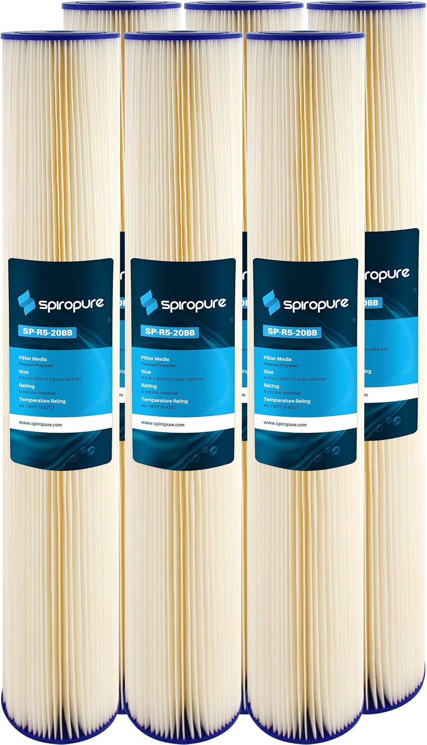 SpiroPure SP-R5-20BB 20x4.5 Pleated Polyester Water Filter