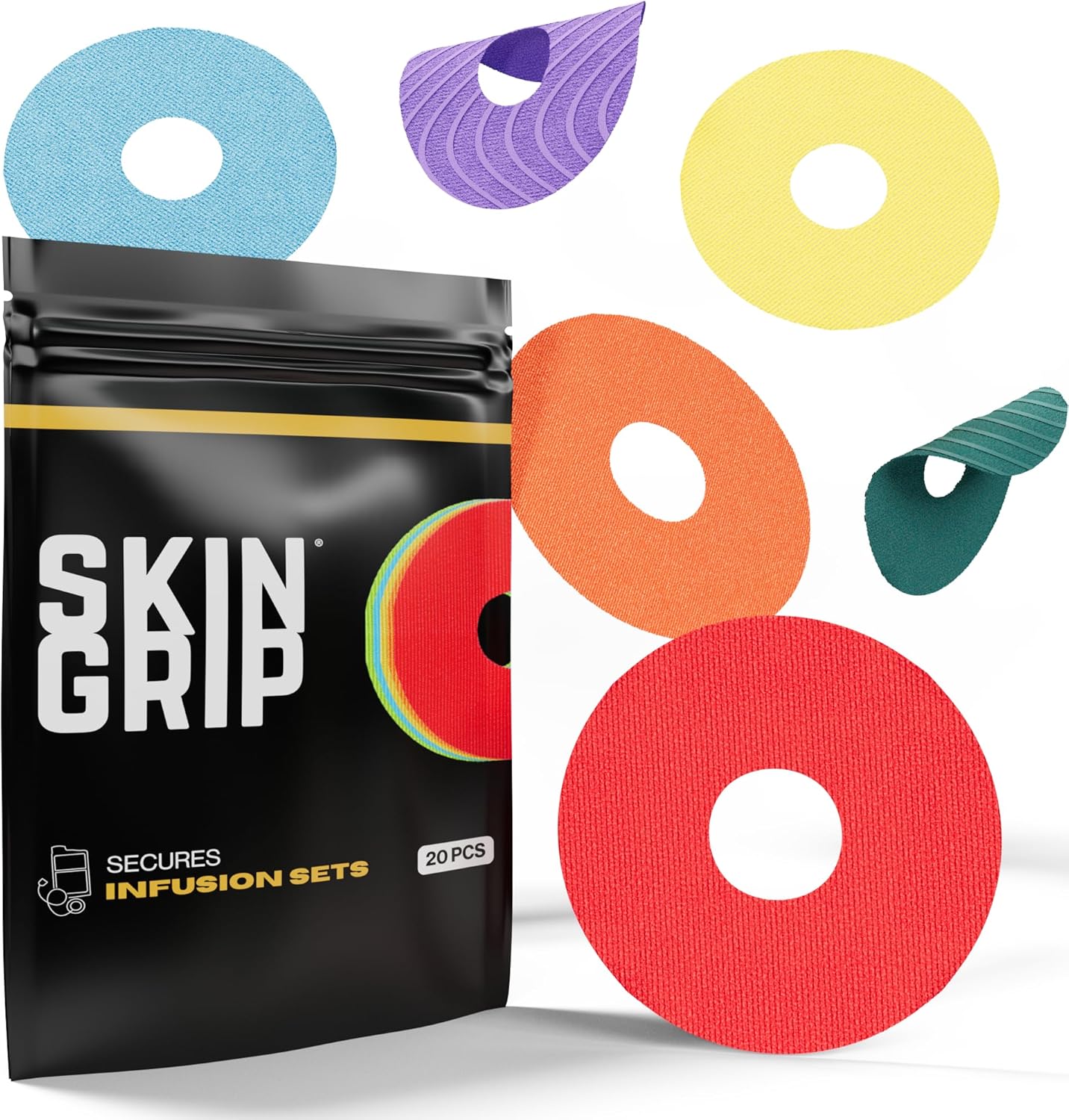 Skin Grip Universal Adhesive Patches for CGM & Insulin Pumps