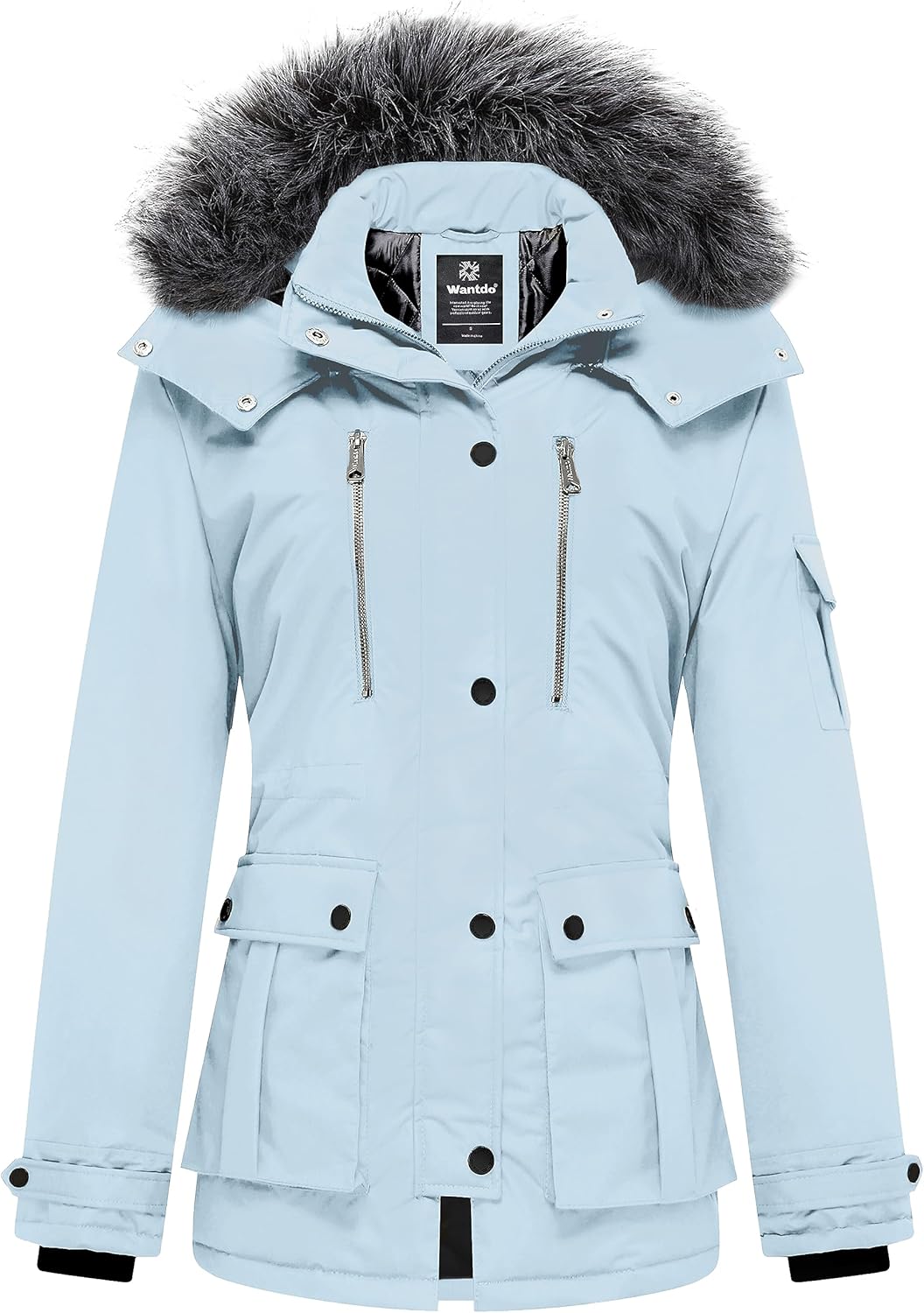 Warm Puffer Jacket for Women - Quilted Winter Coat with Hood