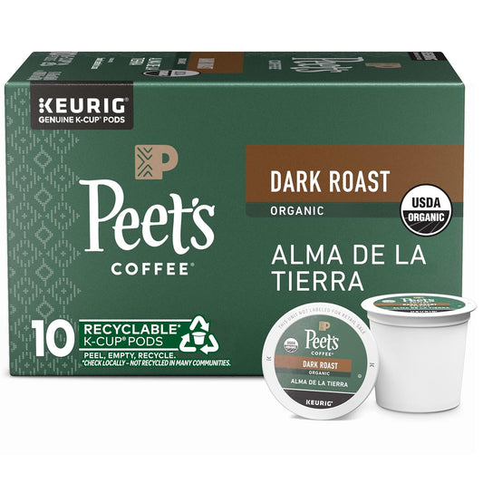 Peet's Dark Roast Organic K-Cups - Rich Flavor!