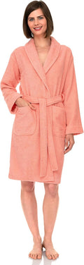 TowelSelections Womens Robe 100% Cotton Short Terry Shawl Women's