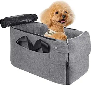 Cathpetic Pet Car Seat Travel Carrier for Small Dogs and Cats