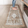 Collive Farmhouse Kitchen Mats Cushioned Anti Fatigue Mat Set