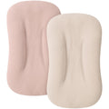 Soft & Breathable 100% Cotton Baby Lounger Covers - Pack of 2 in Pink/Ivory by MairMore