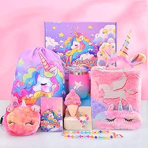 Unicorn Gift Box for Girls with 11 Magical Surprises Inside