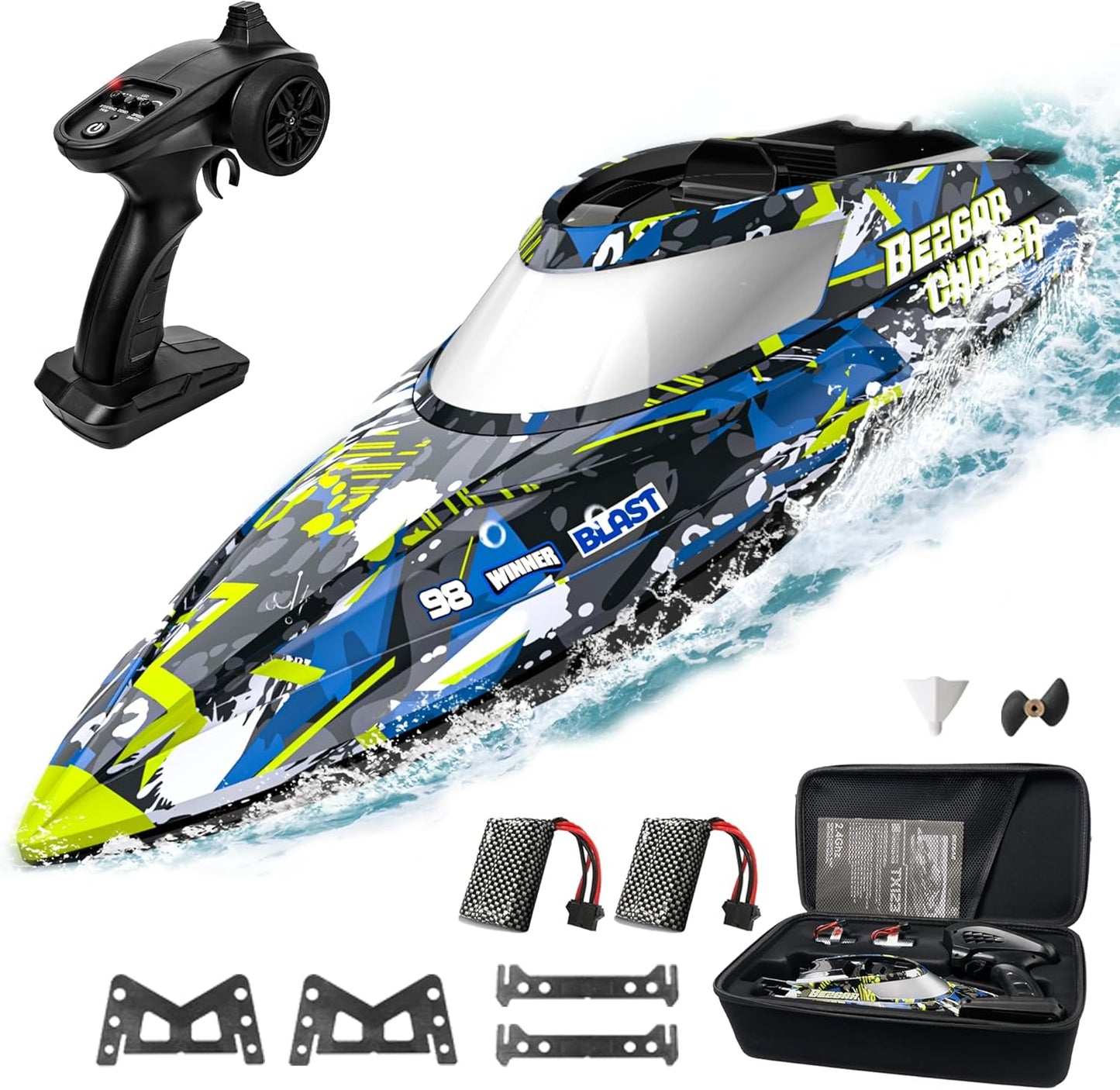 BEZGAR TX123 Remote Control Boat - Fast Speed Fun for All