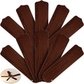 Replacement Fan Blades for 52 in Ceiling Fan - 10 Pack Wood Color