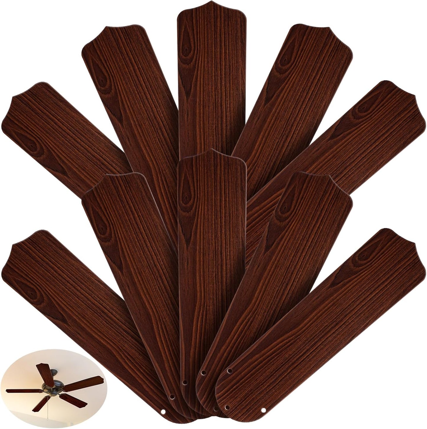 10Pcs Replacement Fan Blades for 52 Inch Ceiling Fans