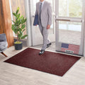 Brush Dry Doormat 2ft x 3ft - Heavy-Duty Commercial DoorRug (Red)