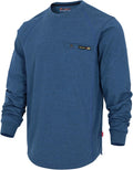 BOCOMAL FR Shirts for Men Melt Pocket Lightweight Crew T-Shirt
