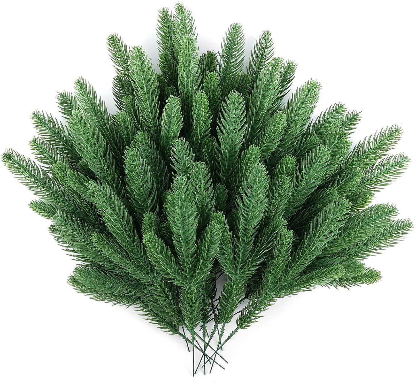 Artificial Pine Branches for Christmas Decor - 150 Pcs Greenery