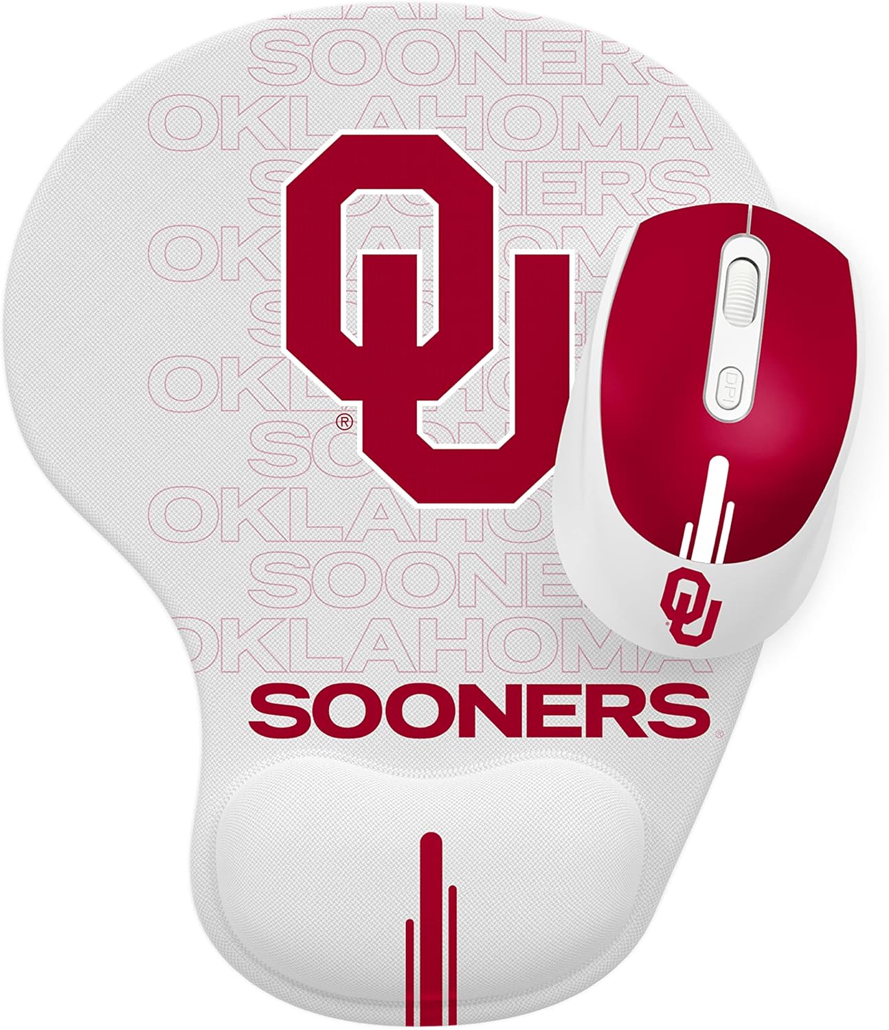 SOAR NCAA Unisex Wireless Mouse with Ergonomic Design and Pad