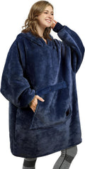 Oversized Blanket Hoodie for Women and Men - Sherpa Wearable Pullover