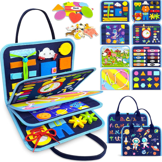 Montessori Busy Board: Perfect Toddler Travel Toy