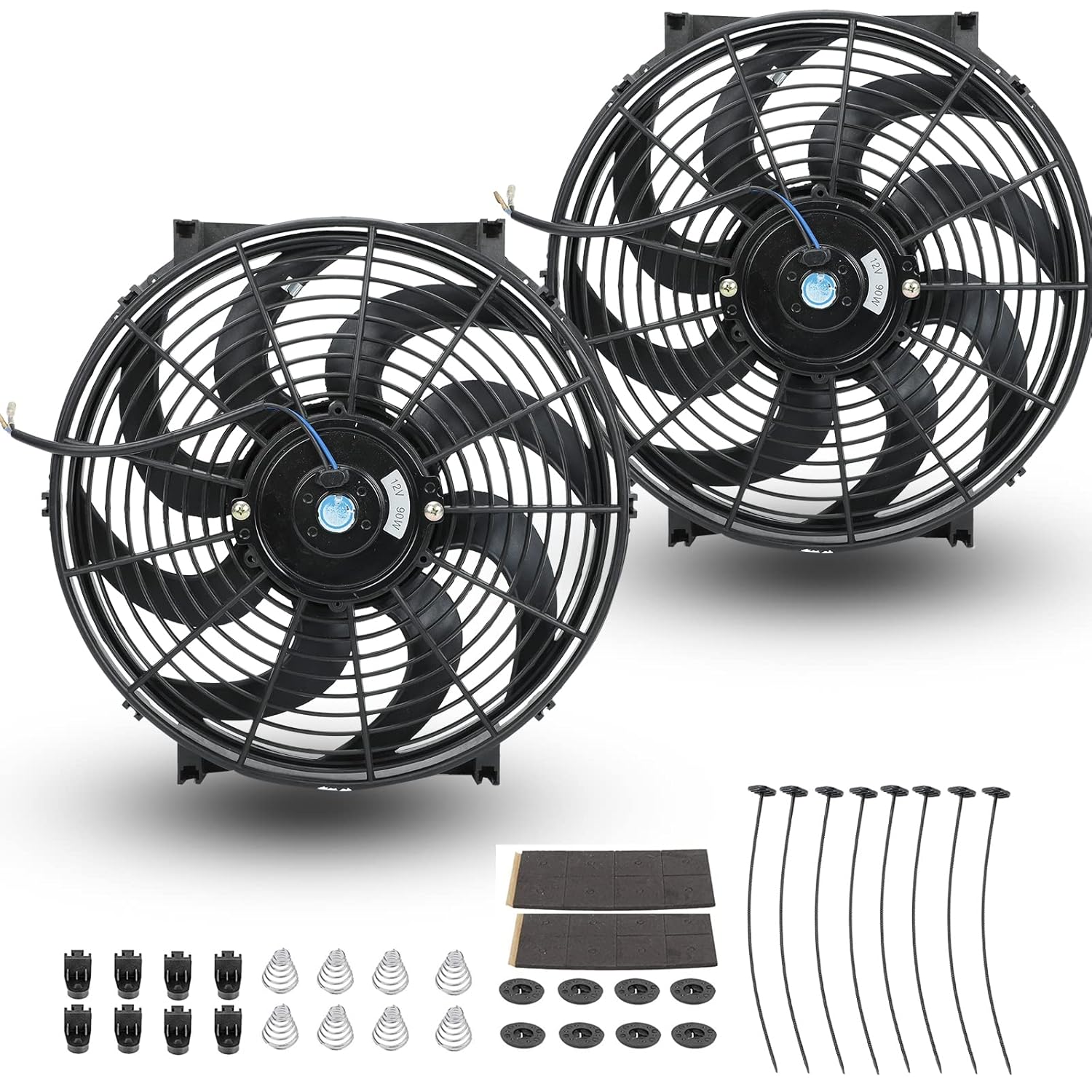 14 Inch Universal Slim Fan Push Pull Electric Radiator Cooling Kit