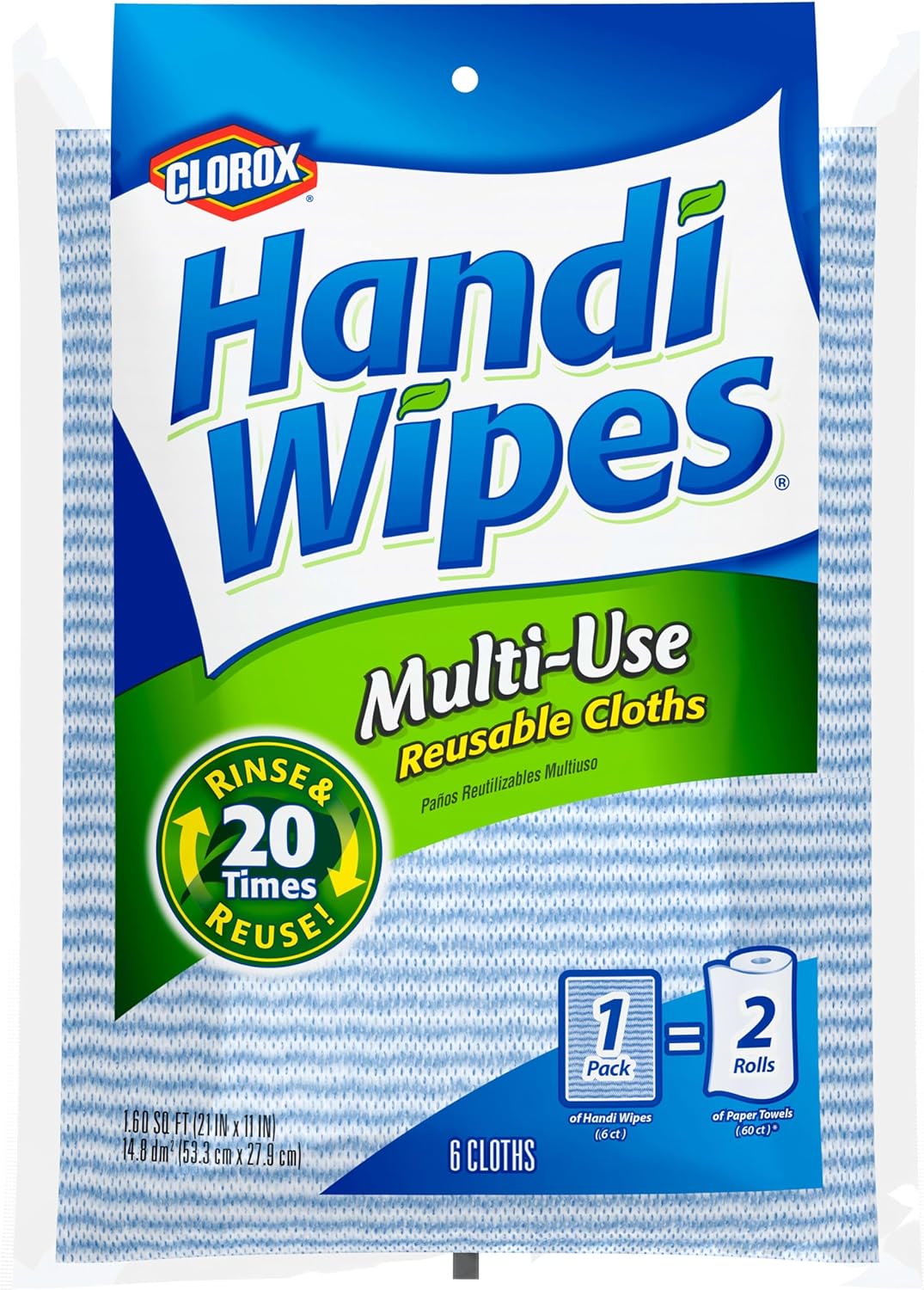 CLOROX Handi Wipes: 6 Reusable Cloths for Ultimate Cleanliness