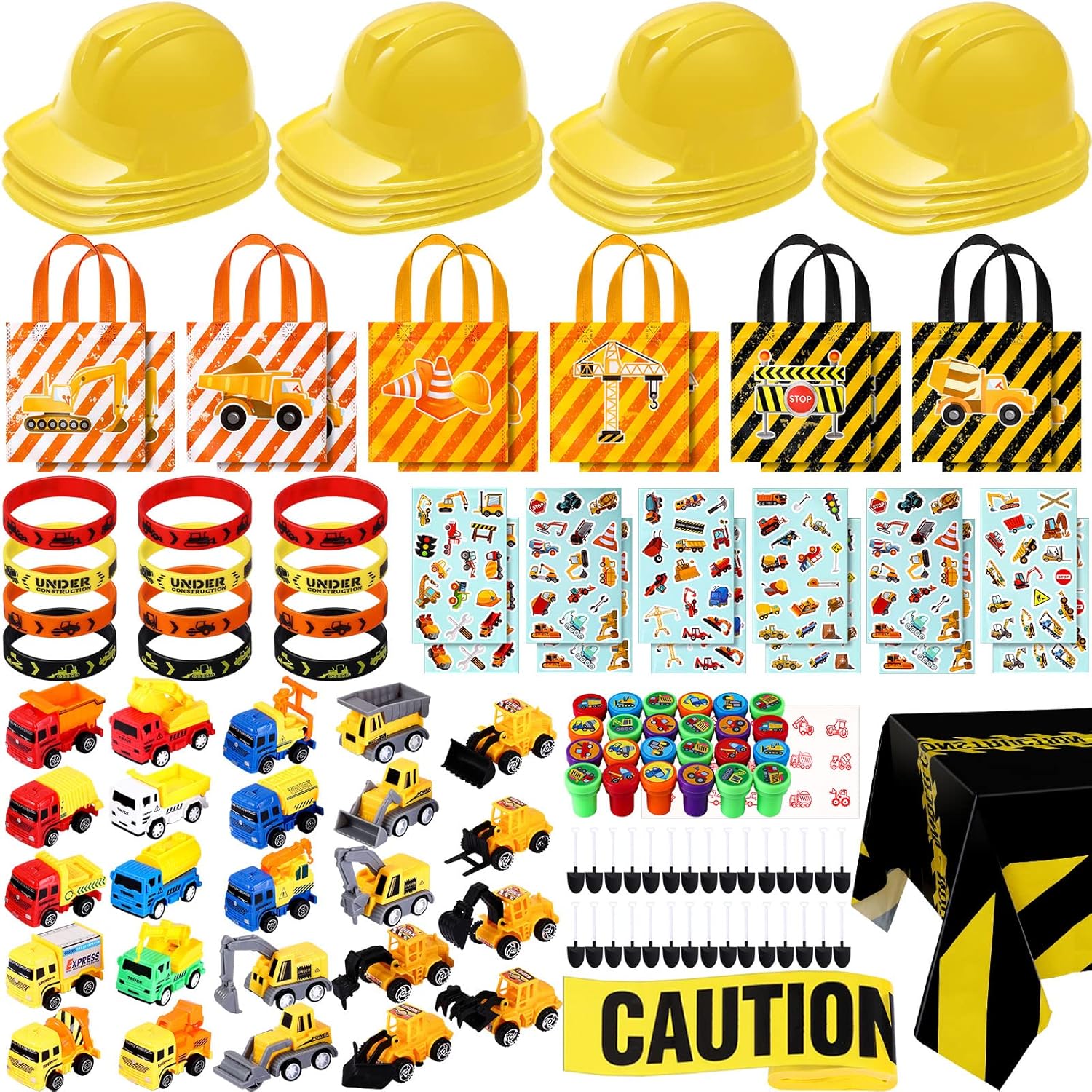 148 Pcs Construction Birthday Party Supplies for Fun Events