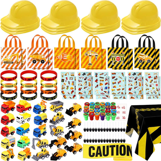 148 Pcs Construction Birthday Party Supplies for Fun Events