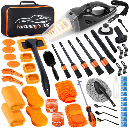61 PCS Car Detailing Kit for Interior and Exterior Cleaning