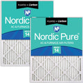 Nordic Pure 24x30x1 Pleated MERV 14 Plus Carbon Filters - Odor Control