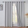 Blackout Curtains 108 in Long 2 Panels Set - 100% Light Blocking