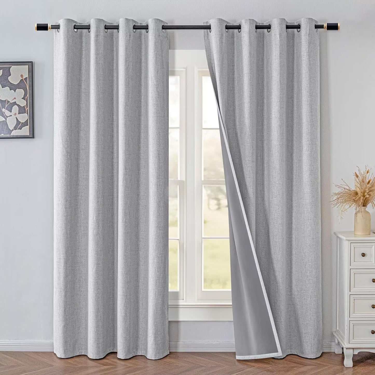 Blackout Curtains 108 Inches Long for Bedroom and Living Room