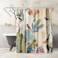Floral Shower Curtain 71x74 - Water-Resistant Botanical Design