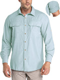 33,000ft Men's Long Sleeve Sun Protection Shirt UPF 50 (Style CTC3)