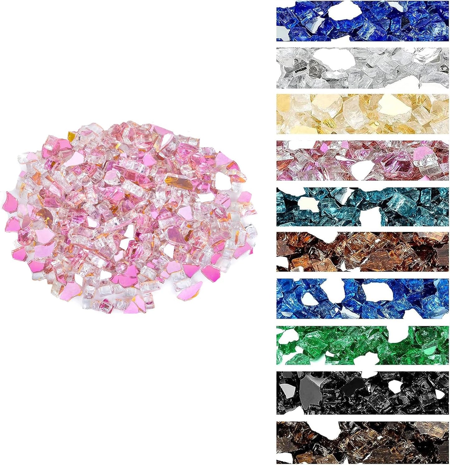 Onlyfire 10 Pounds Fire Glass for Stunning Propane Fire Pits