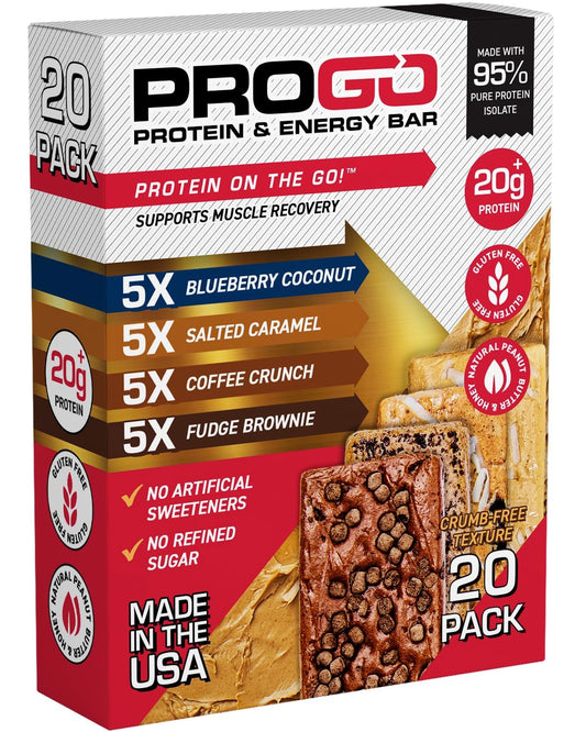 ProGo Protein Bars: Low Sugar, High Protein Snacks for Energy