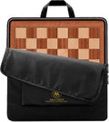 A&A 18.875 in Professional Wooden Tournament Chess Board - Portable