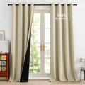 Blackout Curtains for Bedroom 100% Blackout 52W x 96L - Cream