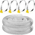 4 in x 20 ft Heavy PVC Dust Collection Hose - Flexible Clear Fume Hose