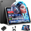 Android 15 Tablet 10 Inch with Case - Smooth Multitasking Power