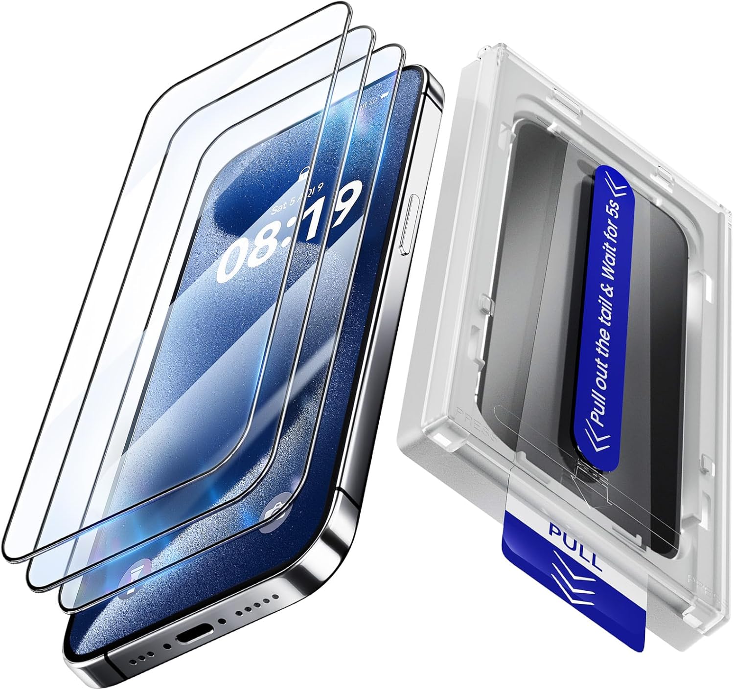 3 Pack Screen Protector for iPhone 16 Pro Max with Auto Kit