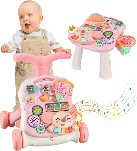 HAWEEK 3-in-1 Baby Push Walker: Music & Learning Fun!