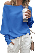 Women's Fall Off Shoulder Sweater 2025 - Cozy Oversized Knit Zenlonr