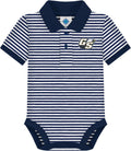 Creative Knitwear College Baby Striped Polo Bodysuit (Style CBZC)