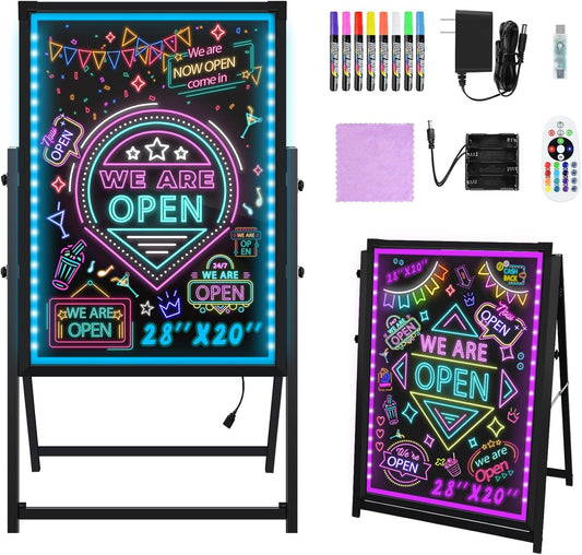 Hosim 28 x 20in LED Message Writing Board for Promotions