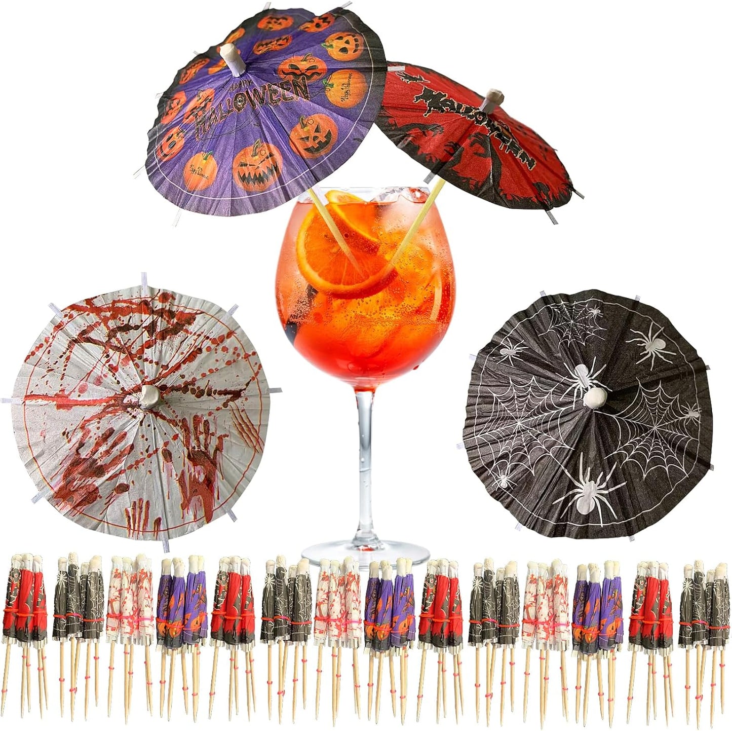 Halloween Cocktail Picks Set - Spooky Party Decor!